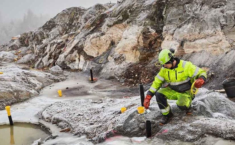 En säker bergsprängning i Stockholm